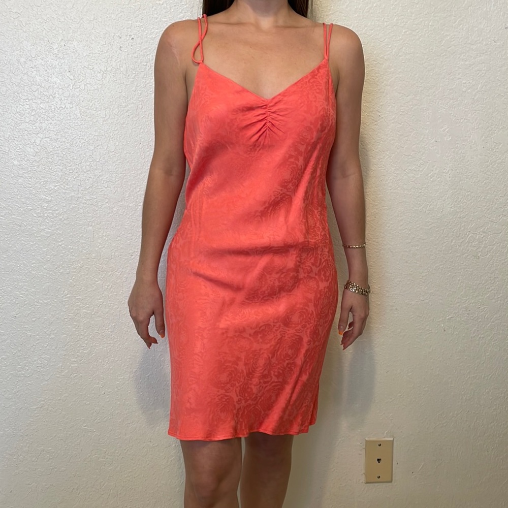 Zara | Floral coral dress